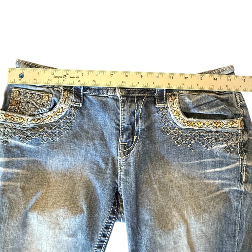 Miss Me Signature Cuffed Capri Jeans Size 30 - Picture 13 of 16